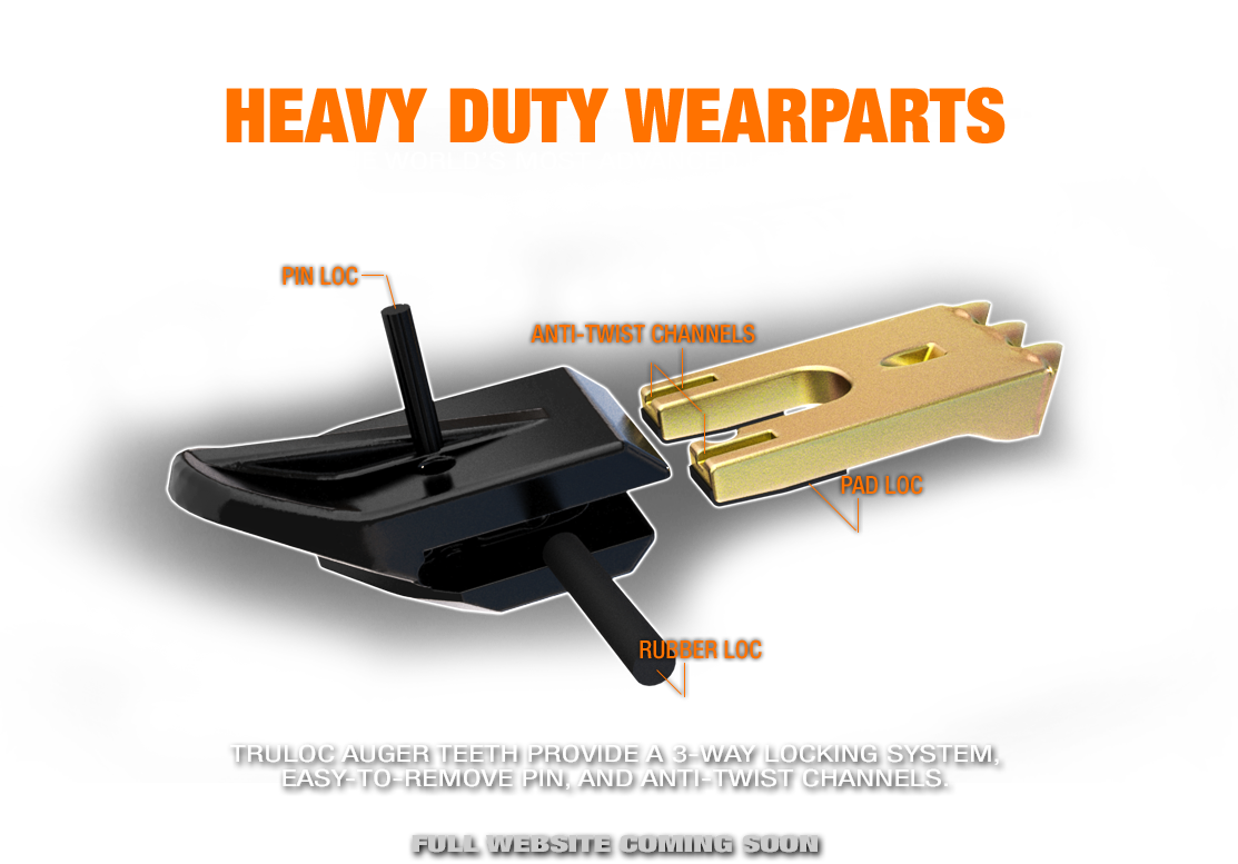 Truloc auger tooth locking system